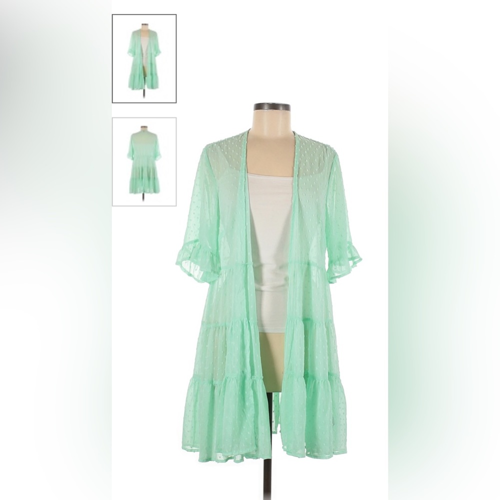 Torrid green kimono